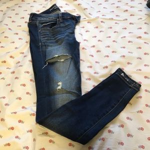 American Eagle skinny ripped jeans